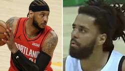 J. Cole & Carmelo Anthony Spotted Balling On The Same Team