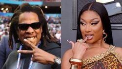 JAY-Z & Megan Thee Stallion Spotted Vibing Out Together At Beyoncé Paris Show
