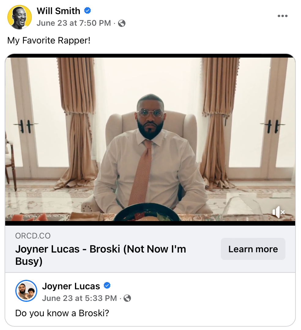 Will Smith - Joyner Lucas