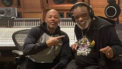 Dr. Dre Hits Studio With Ron Isley Before Epic Verzuz With Earth Wind & Fire