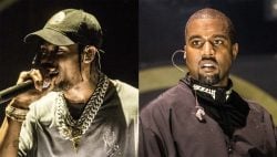 Travis Scott Brings Out Barefoot Kanye West To Perform In Rome