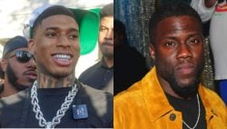 NLE Choppa Gives Out Free Food At Kevin Hart’s New Plant-Based Restaurant In L.A.