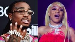 Quavo & GloRilla Model Tommy Hilfiger x Avirex Collab